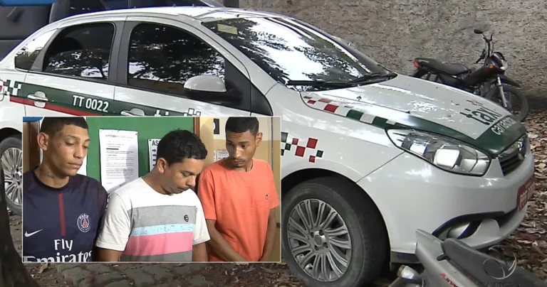 Trio usa táxi para tentar sequestrar estudante e acaba preso em Vila Velha