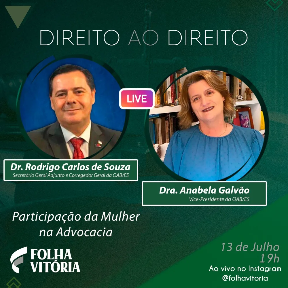 Lives do Folha: a mulher na advocacia e mapeamento dos casos de covid-19 são temas desta segunda