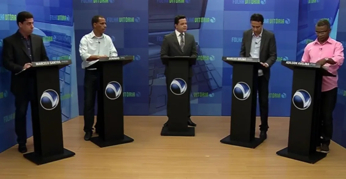 Candidatos a prefeito de Cariacica trocam farpas durante debate no Folha Vitória