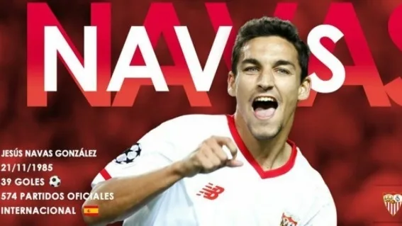 Quatro anos após saída, Jesús Navas retorna ao Sevilla