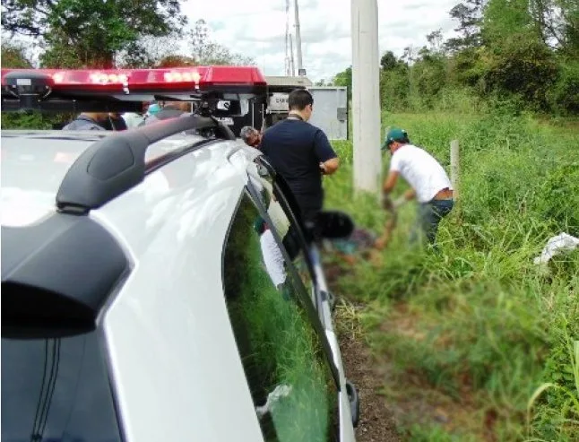 Ciclista encontra homem morto com mais de sete facadas em estrada de Linhares