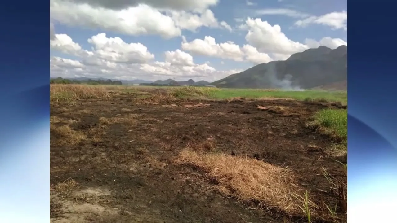 Incêndio que atingiu área de turfa na Serra teve origem criminosa, afirmam bombeiros