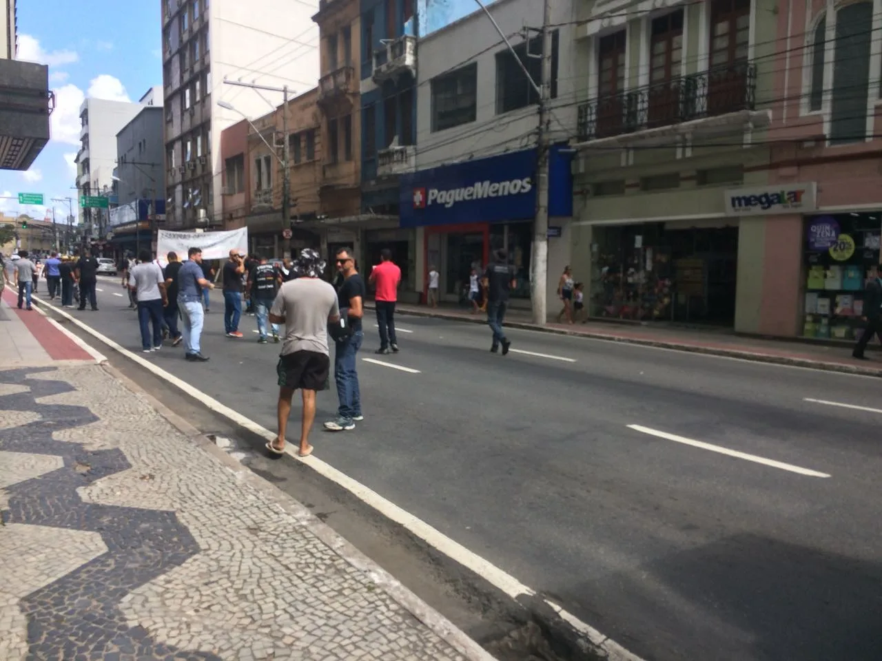 Manifestação deixa trânsito lento no Centro de Vitória