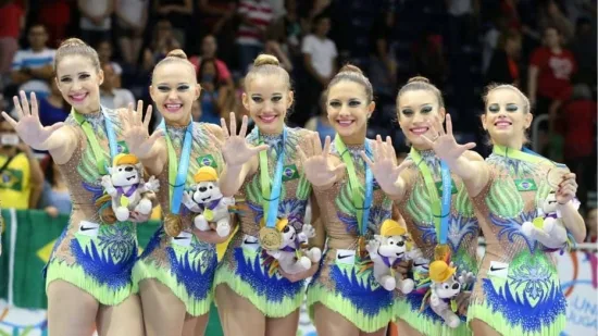 Ginástica rítmica conquista ouro no Pan em prova que não é olímpica