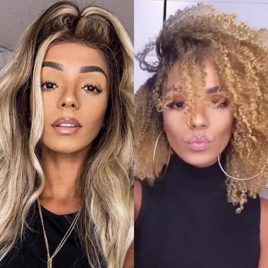 Esposa da cantora Ludmilla, mostra cabelo natural após passar por transição capilar