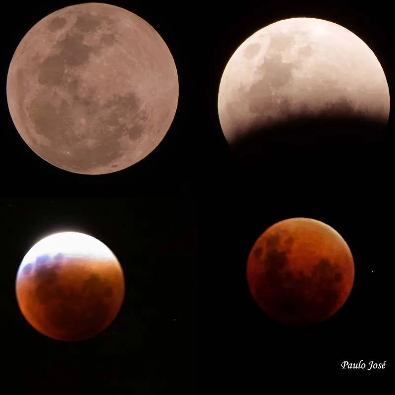 Leitores do Sul do Estado mostram todos os ângulos do eclipse da superlua nas redes sociais