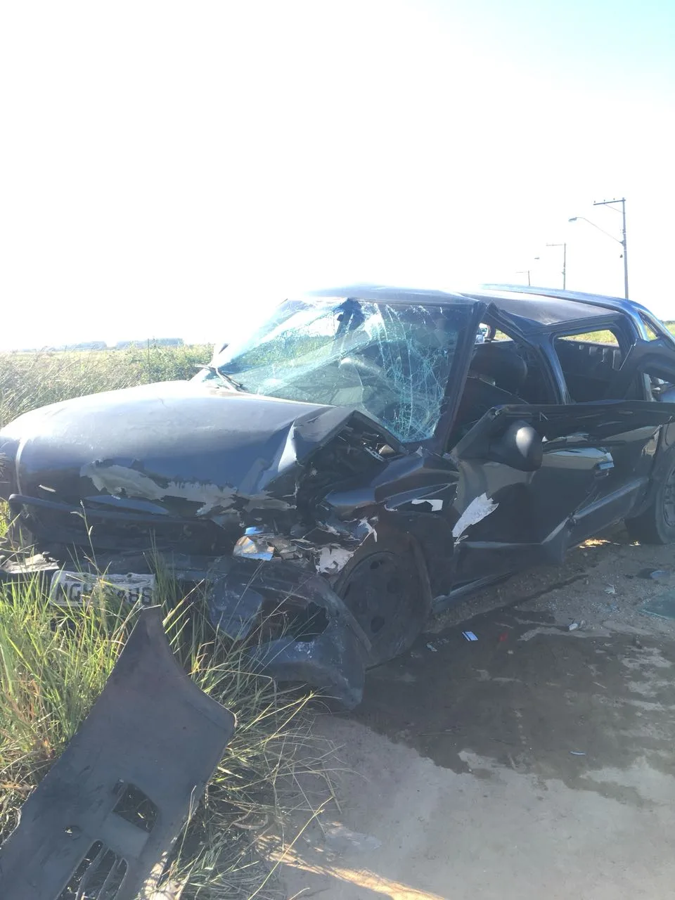 Motorista de caminhonete que se envolveu em acidente alega não ter transportado crianças na carroceria