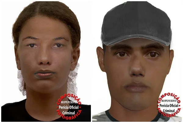 Polícia divulga retrato falado de casal suspeito de esfaquear passageira em ônibus de Vitória