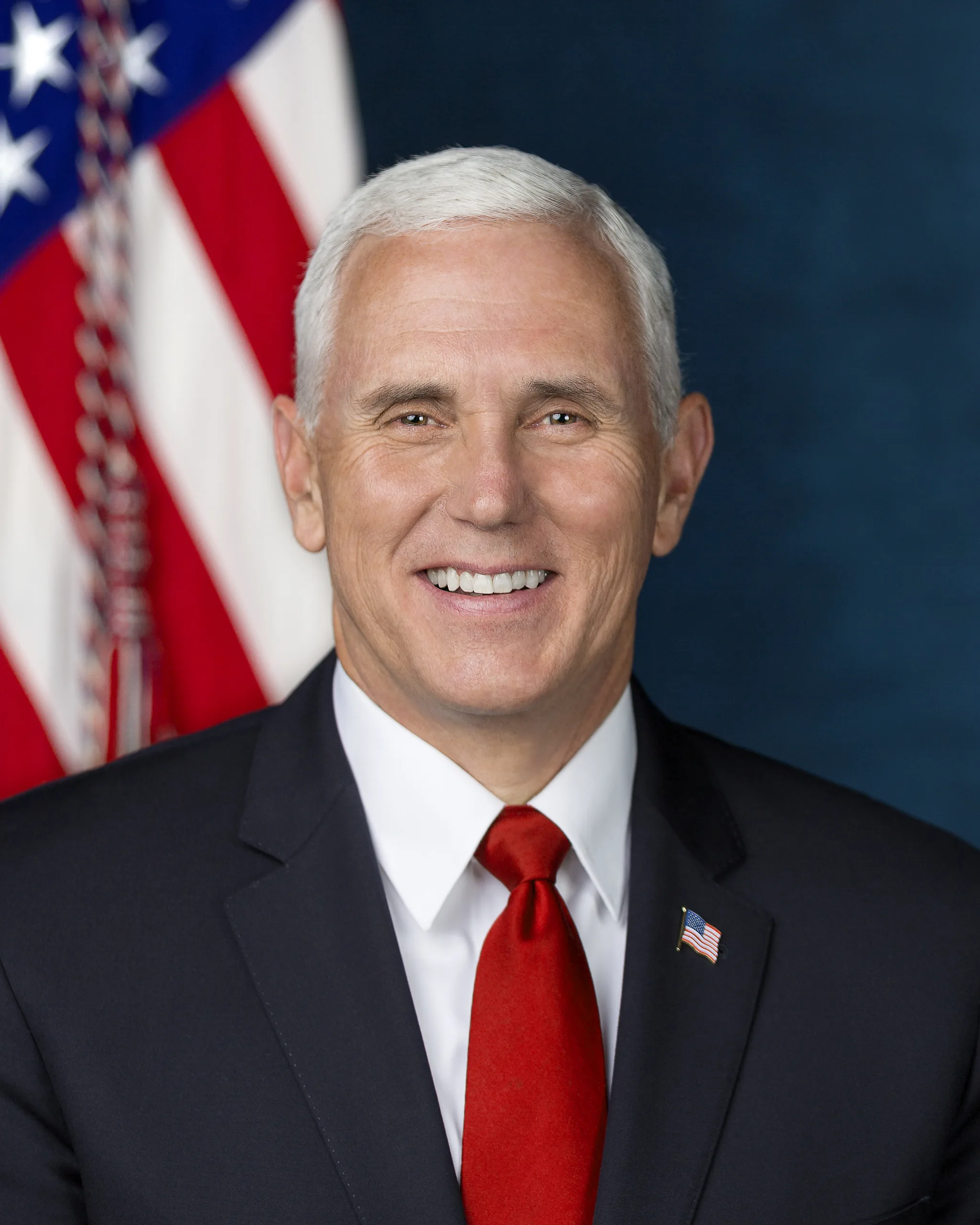 Vice President Micheal Pence poses for his official portrait at The White House, in Washington, D.C., on Tuesday, October 24, 2017. (Official White House Photo by D. Myles Cullen)