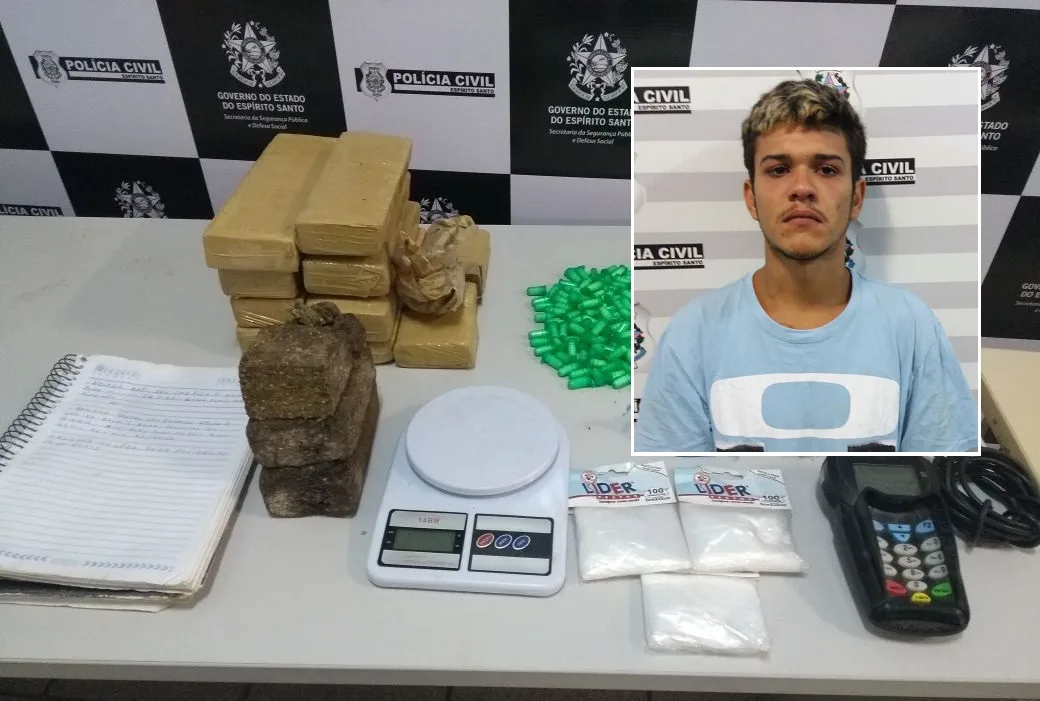 Homem apontado como chefe de tráfico de drogas em Vila Velha é preso