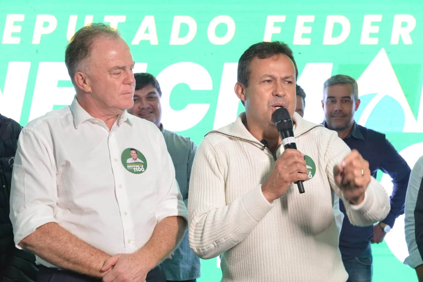 Casagrande no lançamento da candidatura de Neucimar