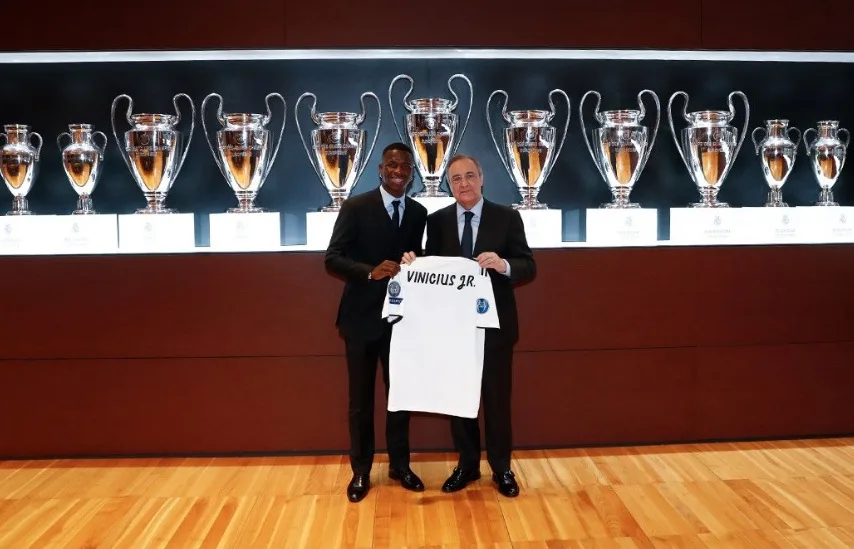 Vinícius Júnior é apresentado no Real Madrid: 'É o maior de todos'