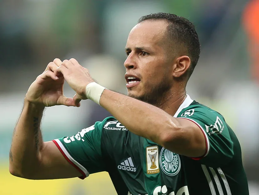 O jogador Guerra, da SE Palmeiras, comemora seu gol contra a equipe do São Paulo FC, durante partida válida pela oitava rodada, do Campeonato Paulista, Série A1, na Arena Allianz Parque.