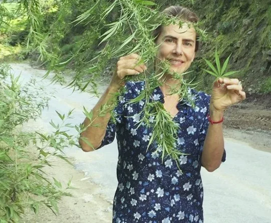 Viajando pelo Butão, Maitê Proença posta foto com folha de maconha