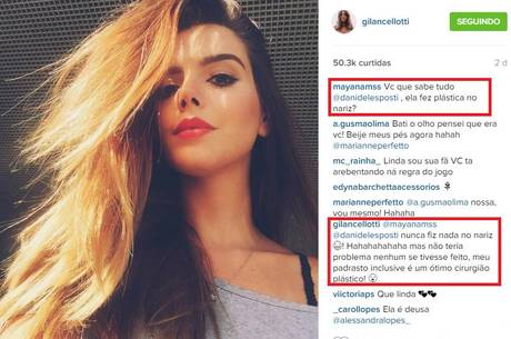 Fez plástica? Nariz de Giovanna Lancellotti é questionado por internauta em rede social