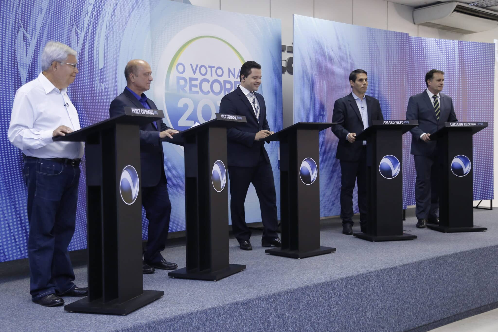 Panelinha para criticar Luciano Rezende em debate com os candidatos a prefeito de Vitória