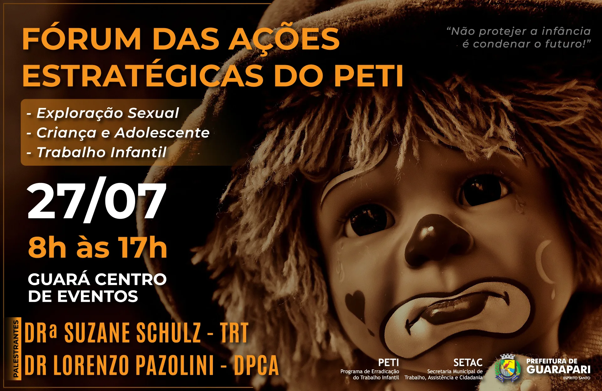 Evento discute ações do Peti em Guarapari