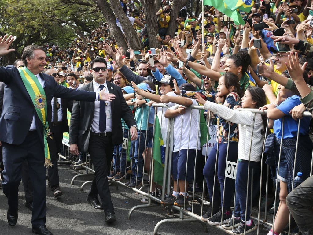 Bolsonaro no desfile cívico-militar do 7 de Setembro / crédito: Agência Brasil