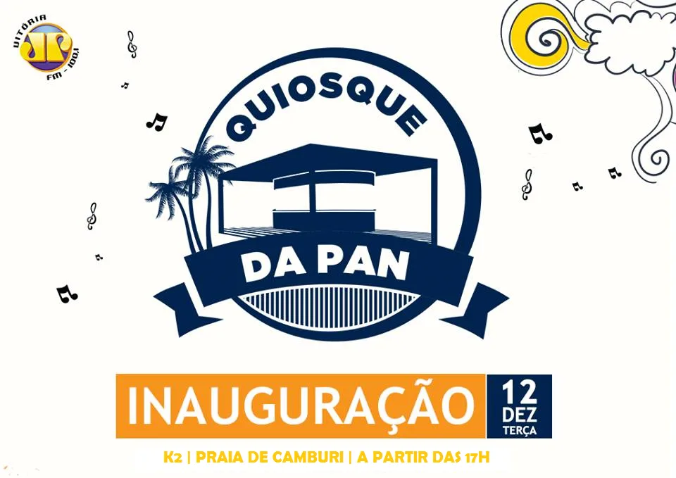 Jovem Pan inaugura quiosque na Orla de Camburi nesta terça-feira com show da banda Macucos