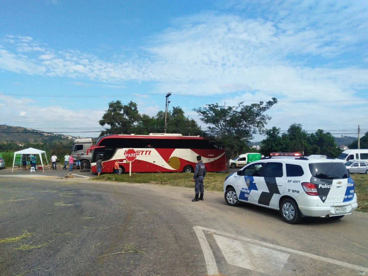 10º dia de greve: caminhoneiros permanecem em 26 pontos de rodovias no Espírito Santo