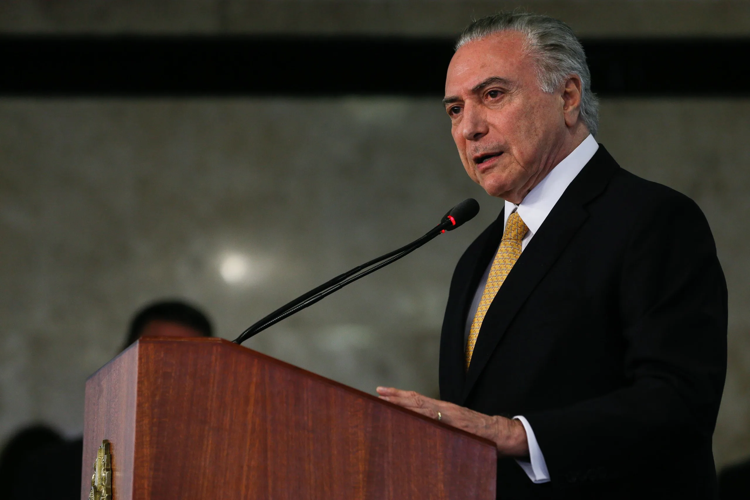 Brasília – Reunião com representantes do setor da indústria e centrais sindicais. Palavras do Presidente da República, Michel Temer ( Beto Barata/PR)