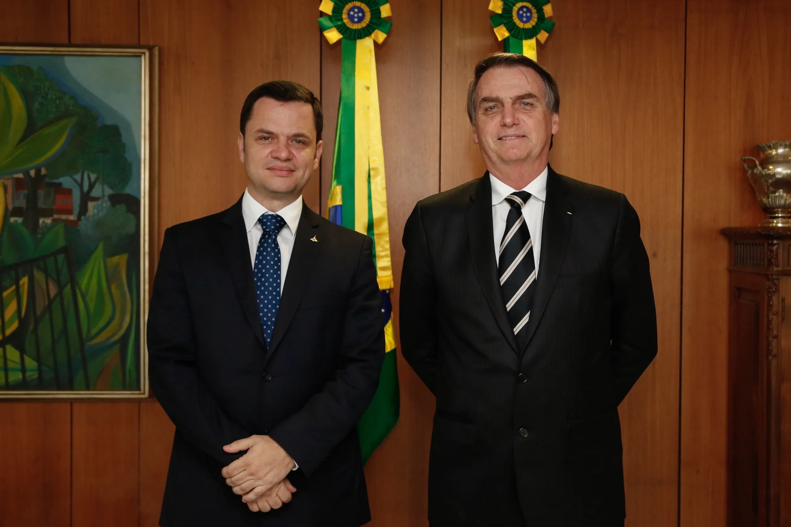 (Brasília – DF, 01/03/2019) Presidente da República, Jair Bolsonaro durante encontro com o Secretário de Segurança Pública do DF, Anderson Gustavo Torres. Foto: Carolina Antunes/PR