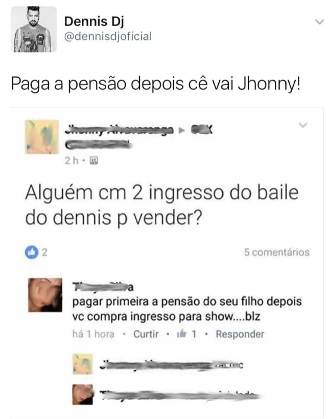 Jovem tenta comprar ingresso de show no ES e mulher cobra pensão