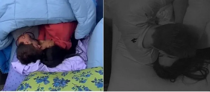 Clima esquentou! "Capixaba" troca beijos na cama do BBB15