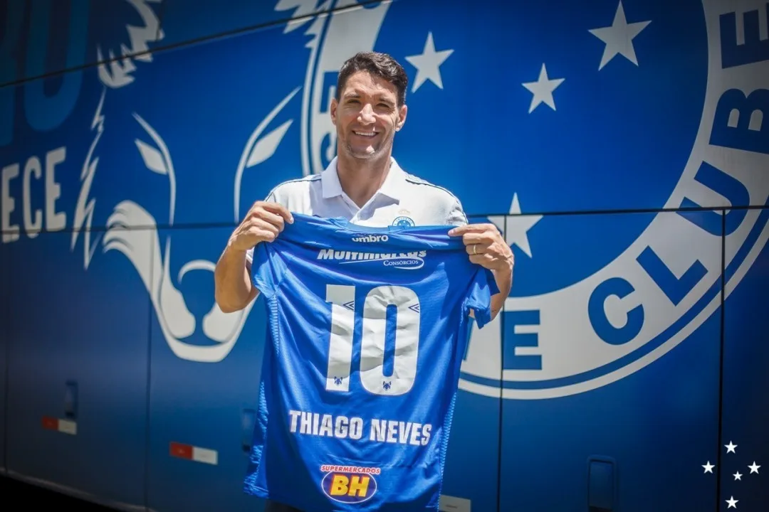 Thiago Neves vê Cruzeiro deste ano superior ao do ano passado e mira Libertadores