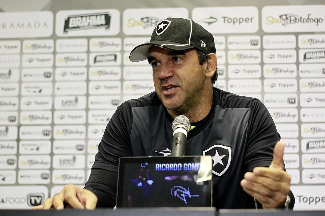 Ricardo Gomes critica arbitragem e faz elogios ao Botafogo