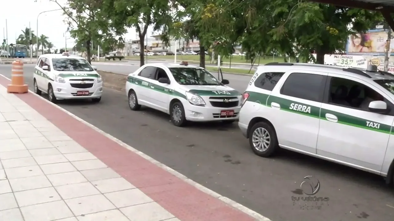 Botão do pânico para taxistas da Serra passa a ser facultativo a partir desta segunda-feira