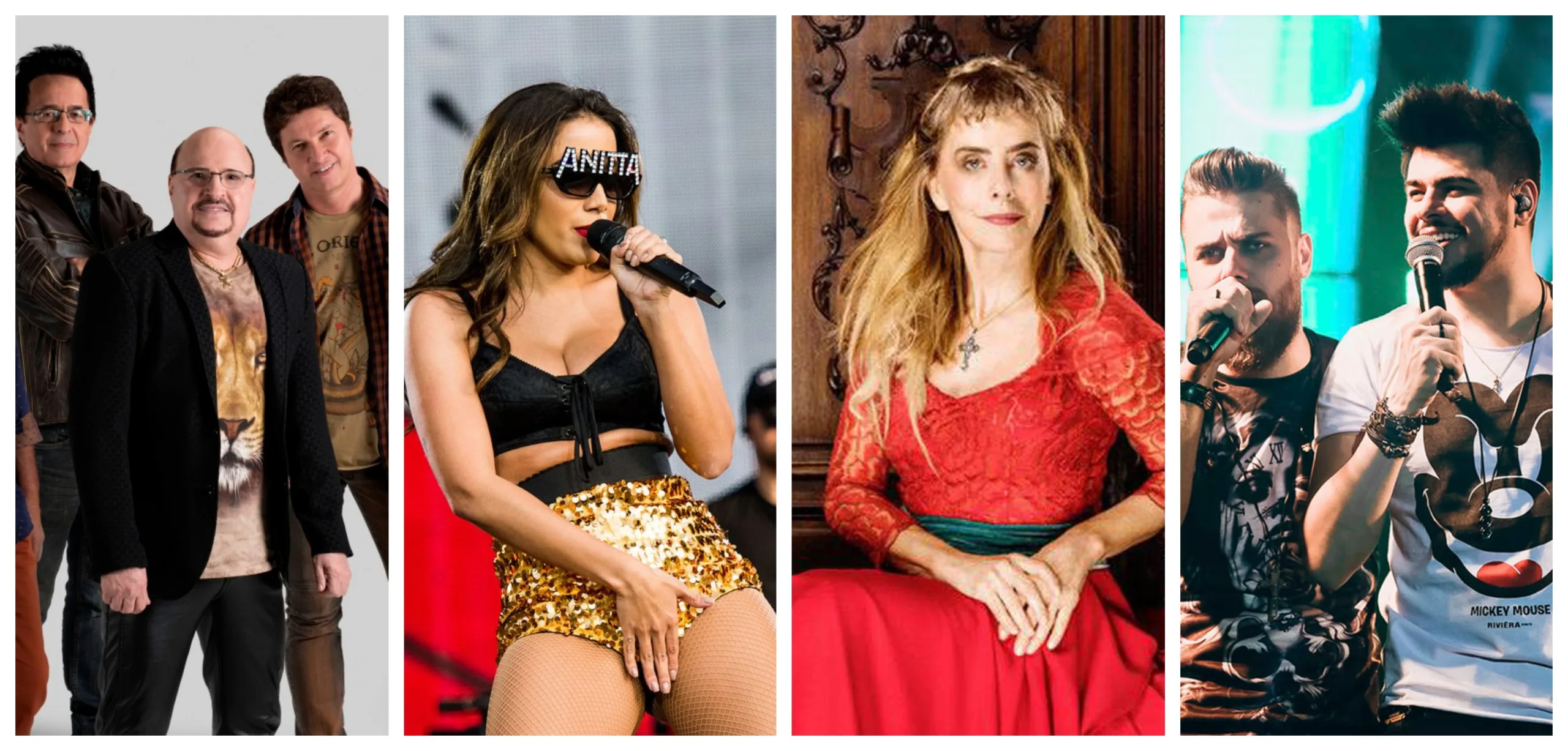 Agenda Cultural: Anitta, Roupa Nova e Zé Neto & Cristiano agitam o fim de semana