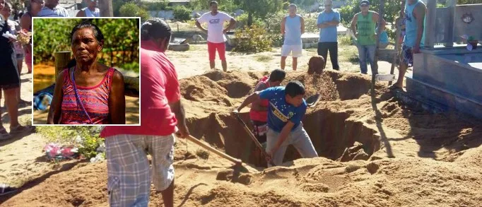 Família tem que enterrar o próprio parente por falta de coveiro em cemitério de Linhares