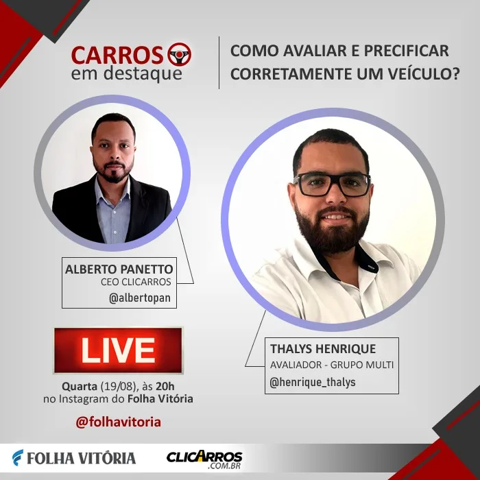 Live do Folha: Como avaliar e precificar corretamente um veículo?