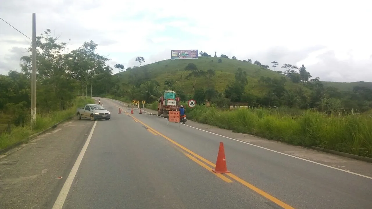 Estradas: trecho da BR-482 em Cachoeiro é liberada após obra emergencial