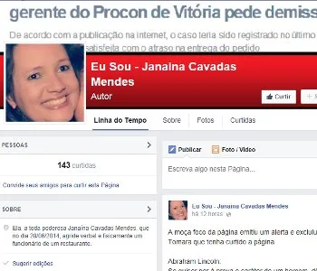 Após confusão, ex-funcionária do Procon de Vitória é alvo de piadas em rede social