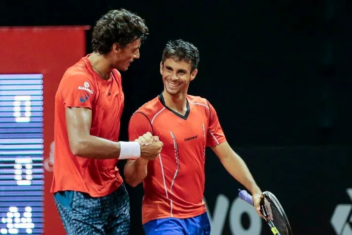 Feijão e Rogerinho estreiam com vitória nas duplas no Brasil Open; Clezar perde