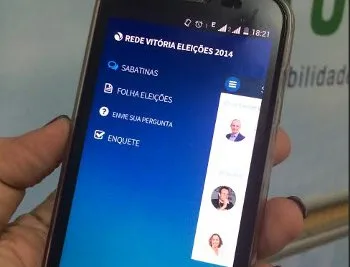 Leitores acompanham sabatina pelo aplicativo gratuito Eleições 2014 Rede Vitória