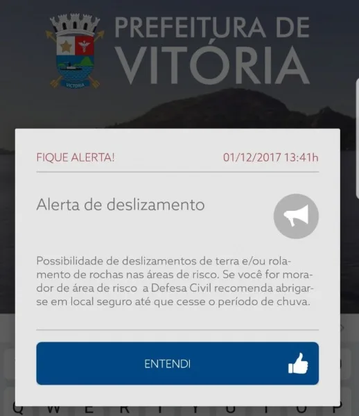 Alerta da Defesa Civil