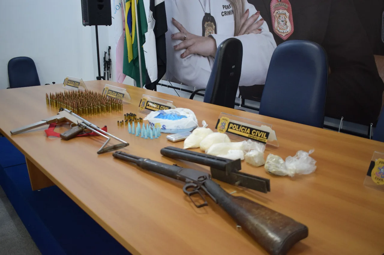 Preso suspeito de fabricar armas caseiras para tráfico de drogas em Vila Velha