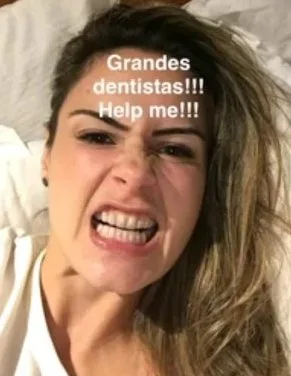 Ana Paula Renault pede tratamento odontológico na internet