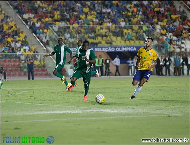 Sob vaias da torcida capixaba, seleção brasileira sub-23 é derrotada pela Nigéria