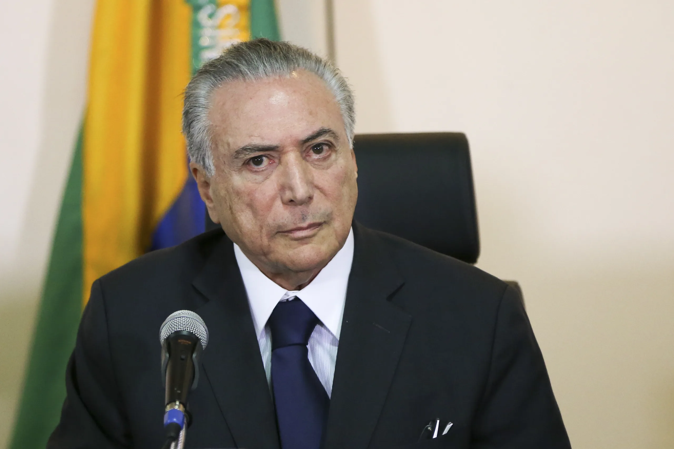 Brasília – O Presidente interino, Michel Temer, participa de reunião com os secretários de Segurança Pública de todos os Estados, no Ministério da Justiça (Marcelo Camargo/Agência Brasil)