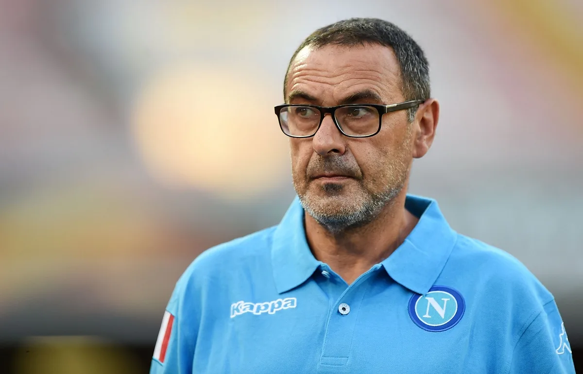 NAPLES, ITALY – SEPTEMBER 17: Napoli’s coach Maurizio Sarri looks on during the UEFA Europa League match between Napoli and Club Brugge KV on September 17, 2015 in Naples, Italy. (Photo by Francesco Pecoraro/Getty Images)