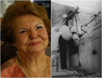 Morre dona Rosa Schorling, a primeira paraquedista do Brasil