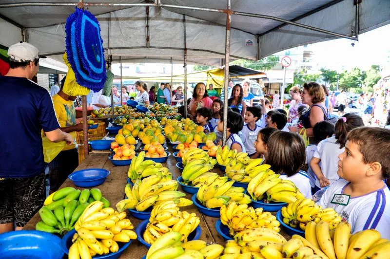 Alunos visitam Feira Livre