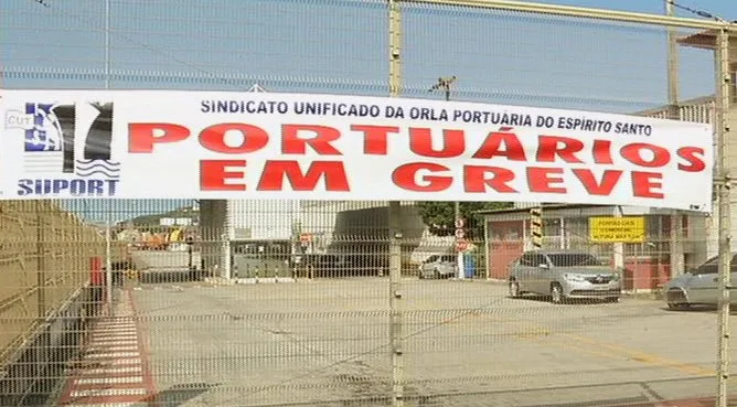 Greve afeta operações no Porto de Vitória