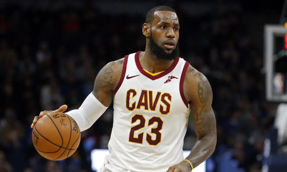 Cleveland Cavaliers’ LeBron James plays against the Minnesota Timberwolves in the second half of an NBA basketball game Monday, Jan. 8, 2018, in Minneapolis. (AP Photo/Jim Mone) ORG XMIT: MNJM10