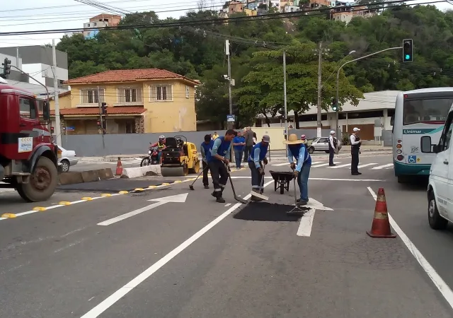 Tapa-buraco – Acesso Terceira Ponte