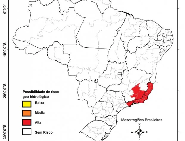 Após fortes chuvas, órgão classifica como alta a possibilidade de deslizamentos de terra no ES